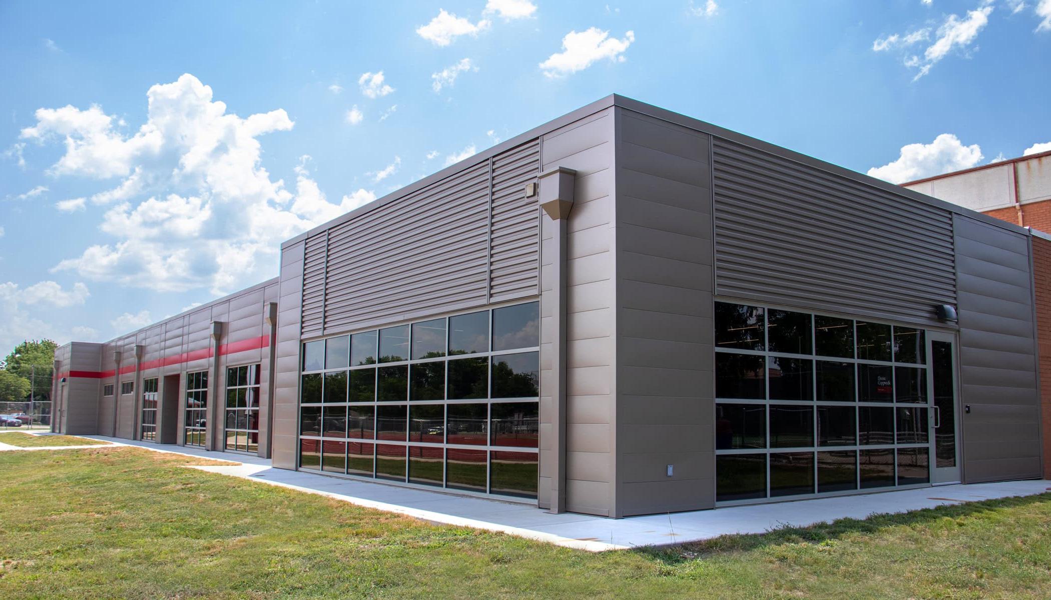 Fieldhouse expansion exterior